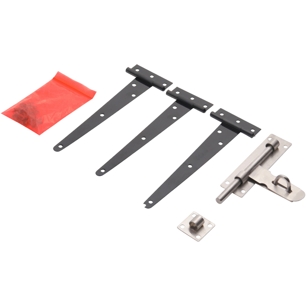 Living and Home 2.9 x 5.9ft Vintage Garden Wooden Fence Gate with Latch Image 3