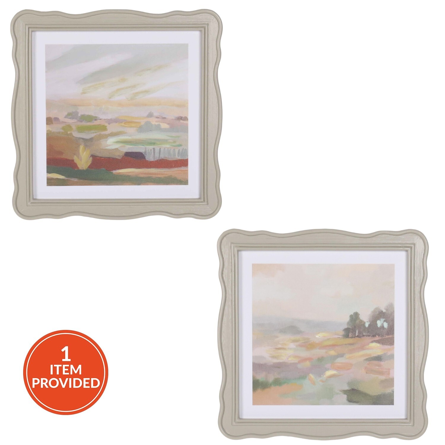 Pastel Landscape Framed Art Image 1