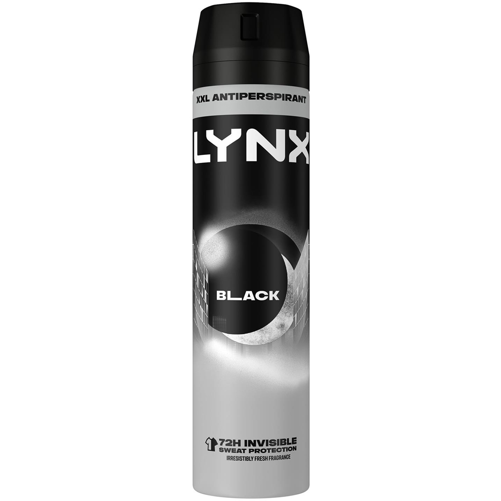 Lynx Black Shower Gel 500ml and XXL Anti-Perspirant Spray Bundle Image 2