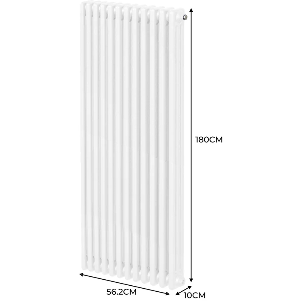 Monster Shop 7916 BTU White Traditional 3 Column Radiator 1800 x 562mm Image 6