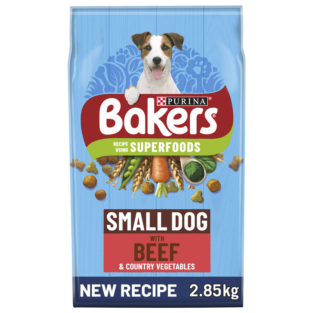 Bakers Beef and Veg Small Dry Dog Food 2.85kg   Image 1