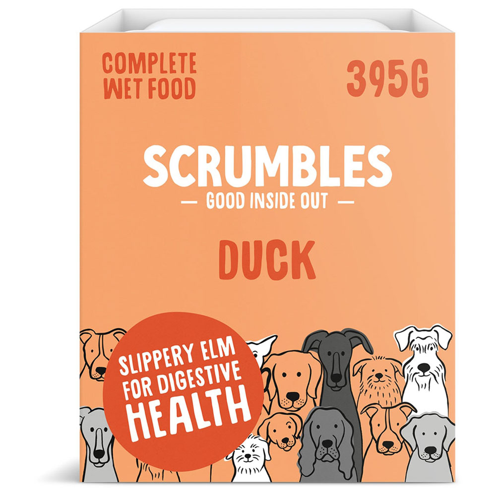 Scrumbles Duck Wet Dog Food 395g Image 1