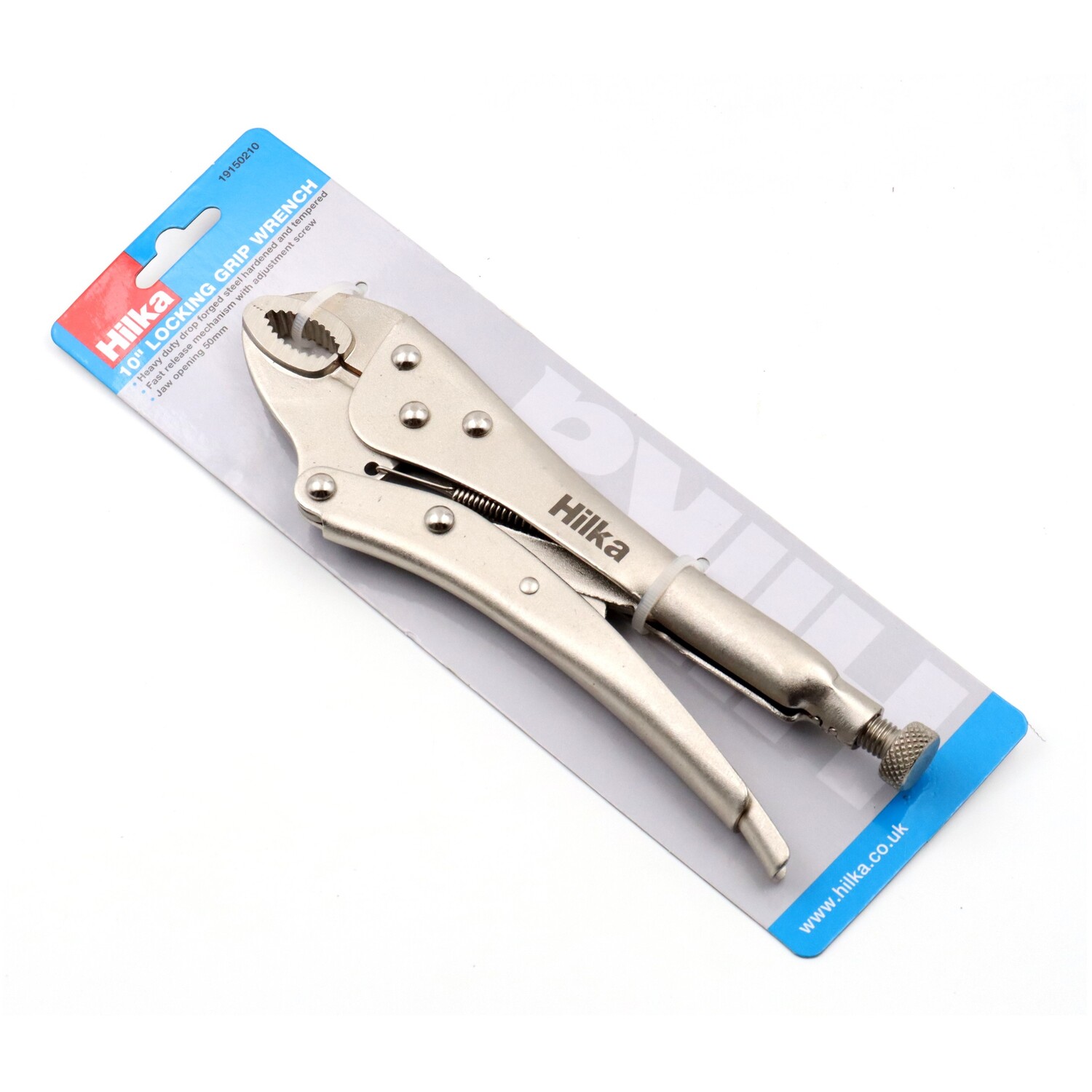 Hilka Locking Curved Jaw Wrench Silver Image
