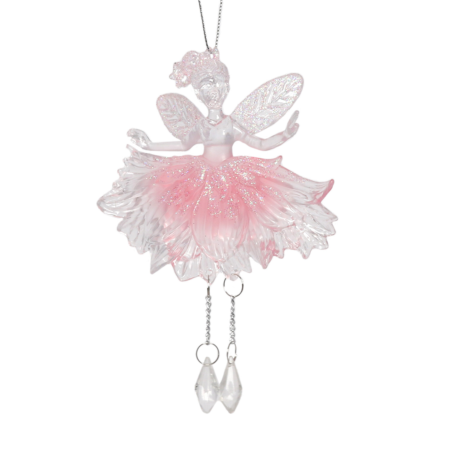 Frosted Pink Glitter Fairy - Pink Image 1