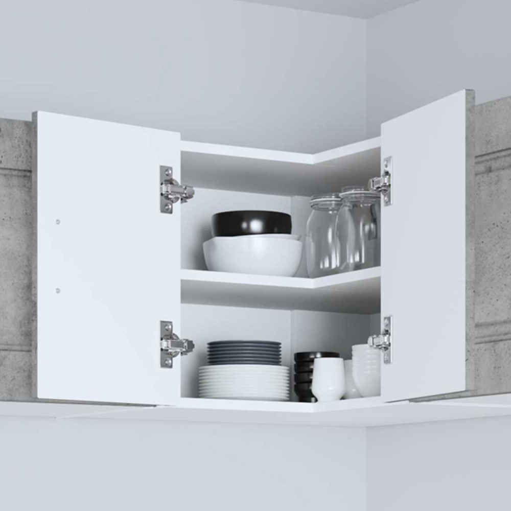 vidaXL Kalmar 2 Door Concrete Grey Wall Kitchen Cabinet Image 1