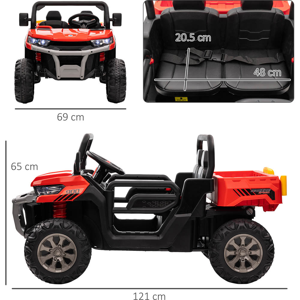 Tommy Toys 2 Seater Kids Ride On Electric Car Red 12V Wilko