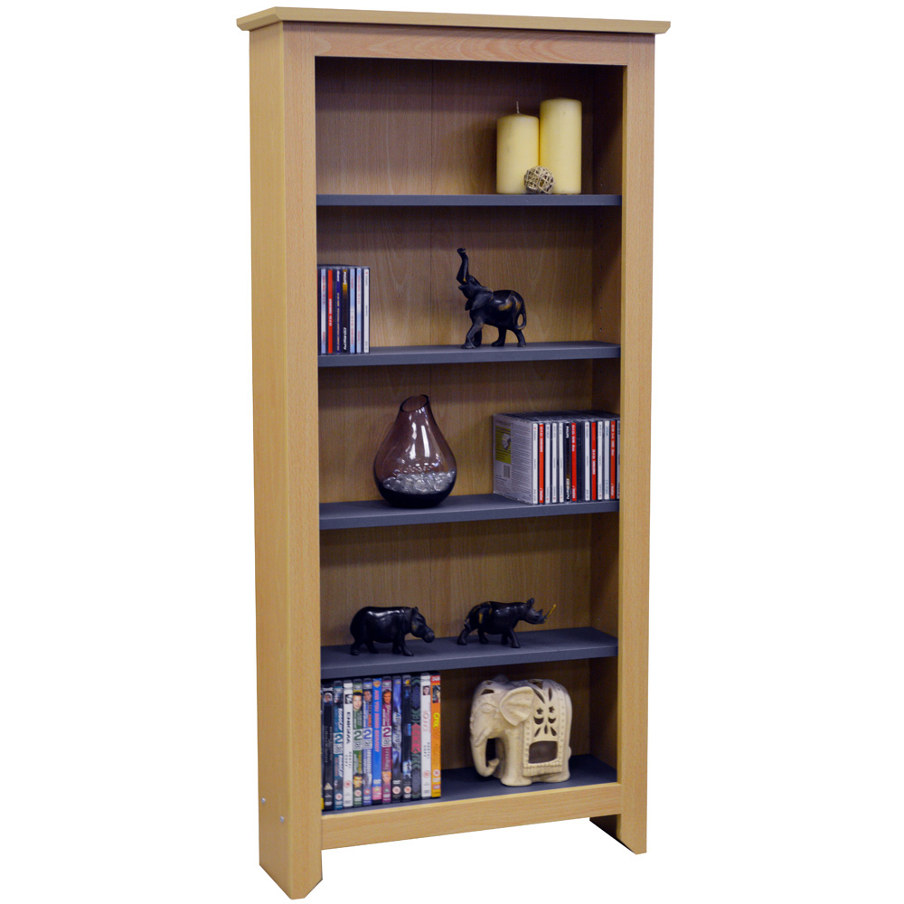 Watsons Manhattan Beech 7 Shelf CD and DVD Media Storage Unit Image 3