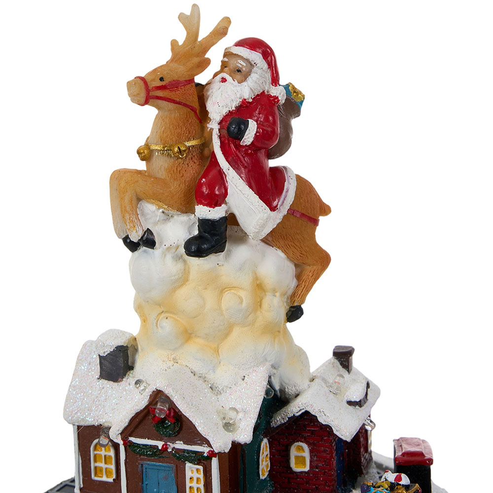 Living and Home Santa and Reindeer LED Music Box Image 6