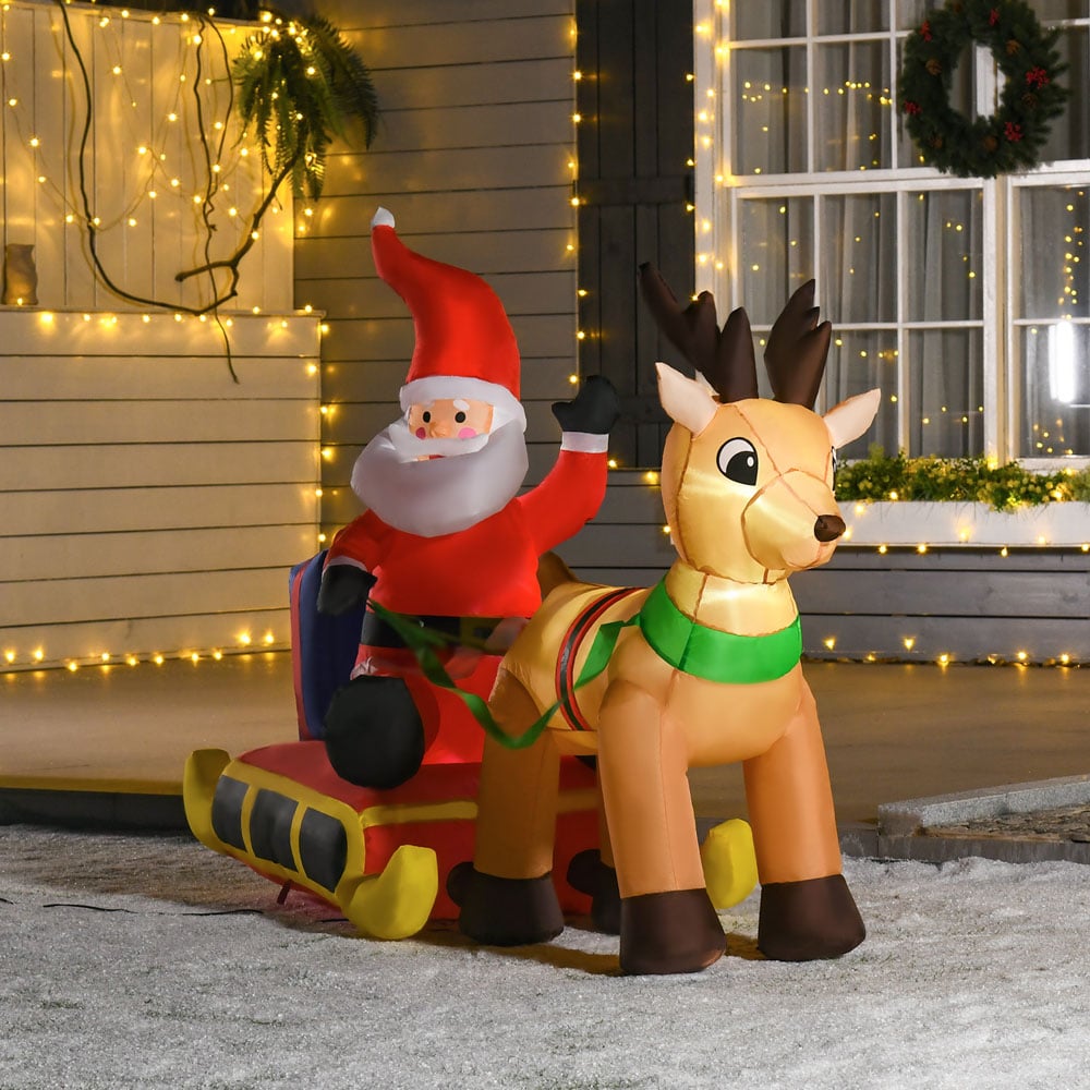 Everglow Multicolour Inflatable Santa 4ft Image 8