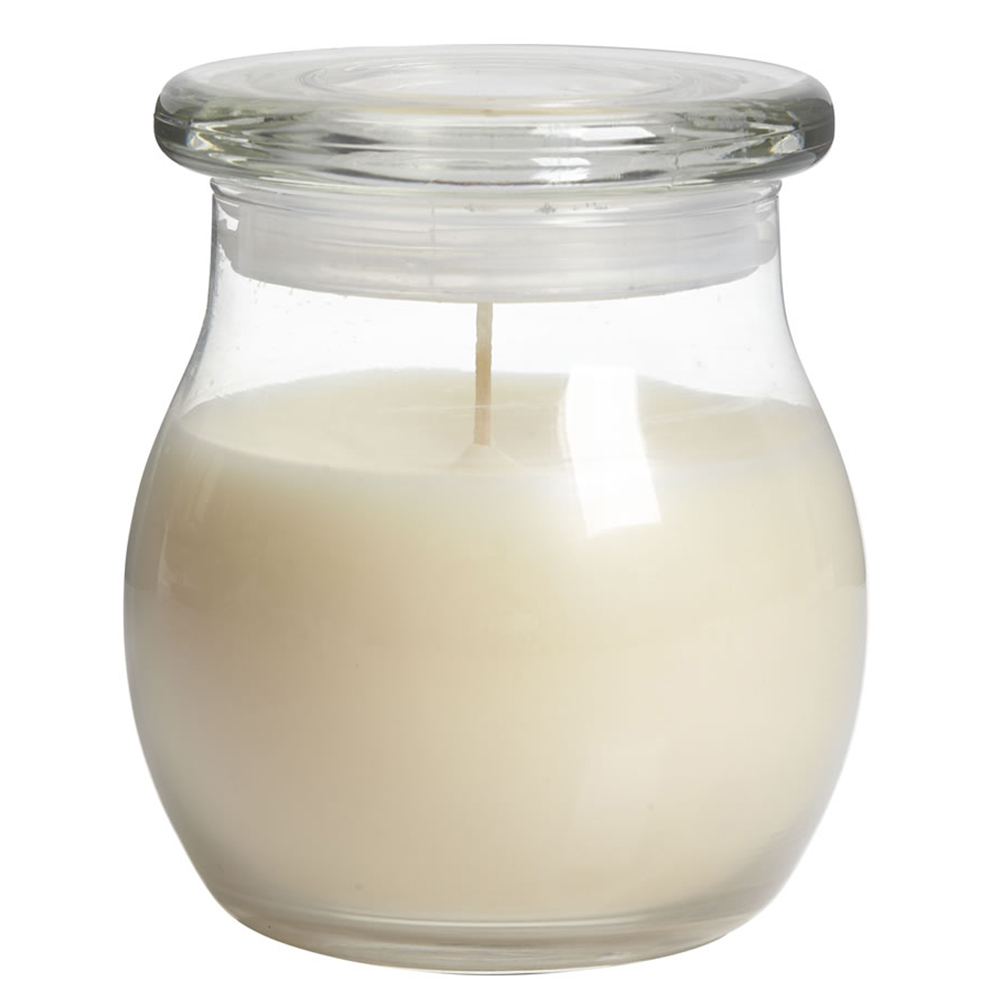 Wilko Vanilla Pod Glass Candle Jar Image 1