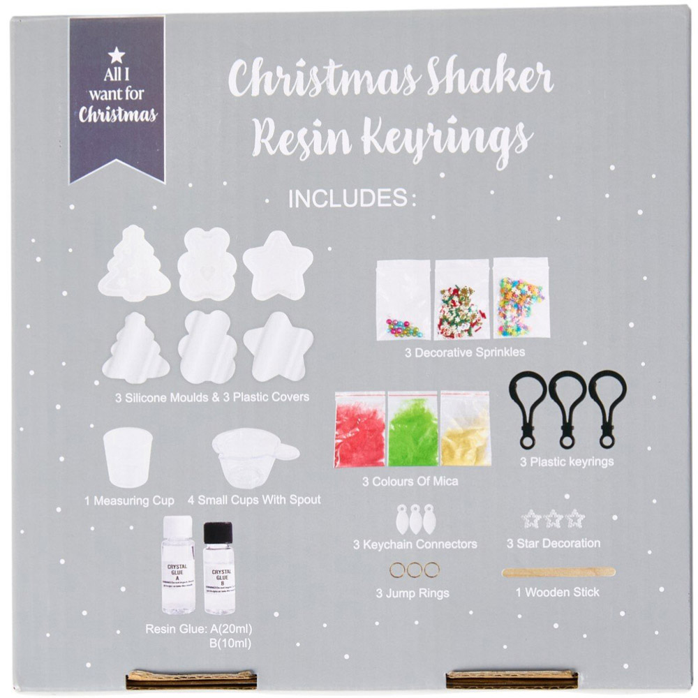 Christmas Shaken Resin Keyrings Kit Image 2