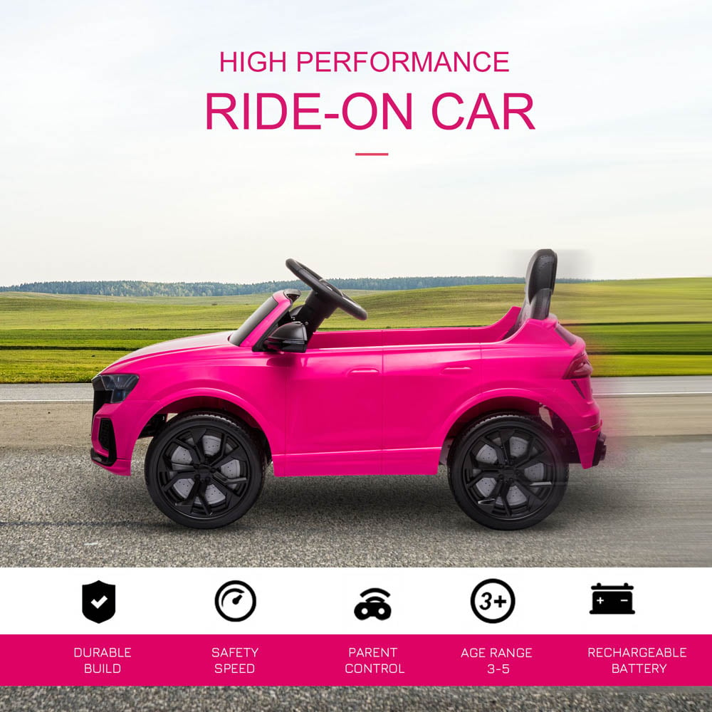 Tommy Toys Audi RS Q8 Kids Ride On Electric Car Pink 6V Image 2