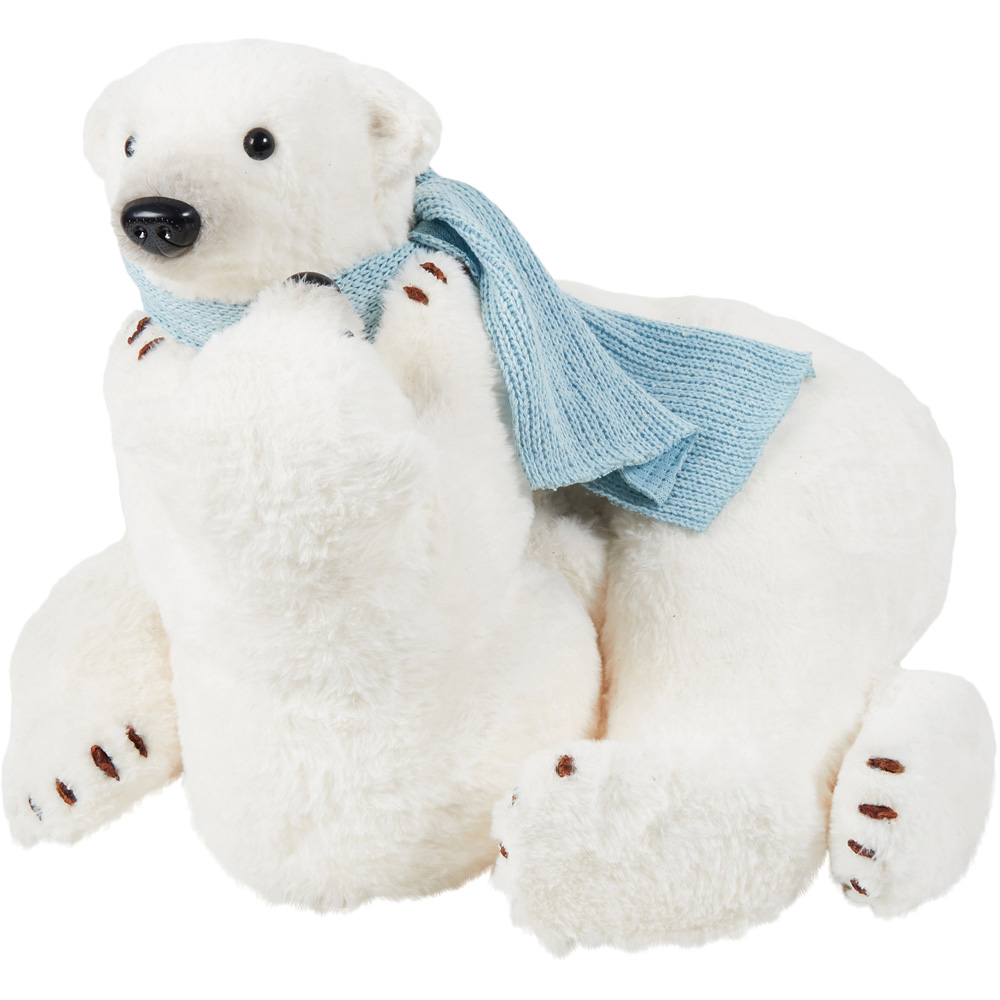 Christmas Polar Bears Decoration - White Image 1