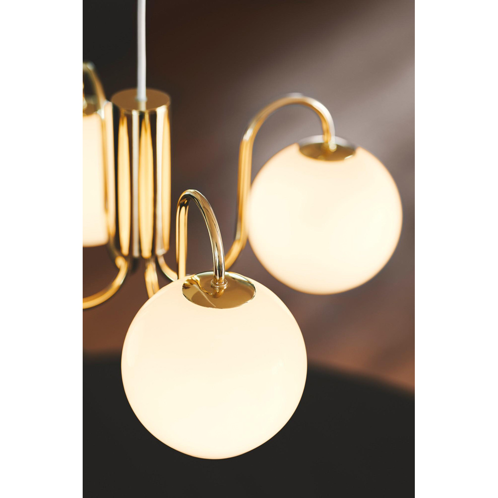 Nordlux Franca 4 Light Brass Pendant Light Image 6
