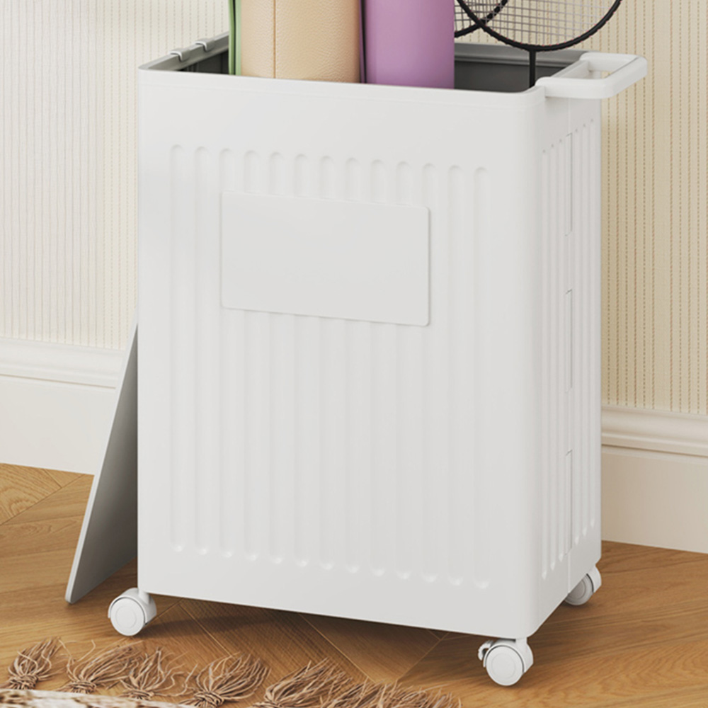 Costway Collapsible Rolling Yoga Mat Storage Basket Image 1