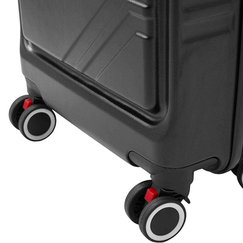 H&O Direct 20 inch Black Hard Shell Suitcase with Combination Lock Image 5