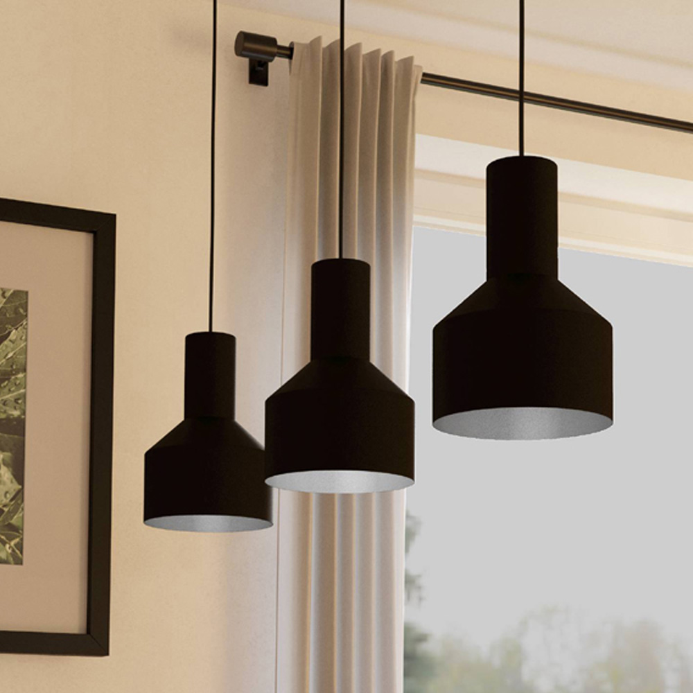 EGLO Casibare Black 3L Pendant Light Image 2