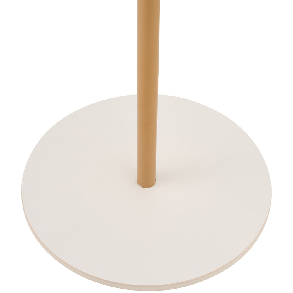 Living and Home Gold Minimalist Coat Stand with 8 Hooks and Marble Base Image 3