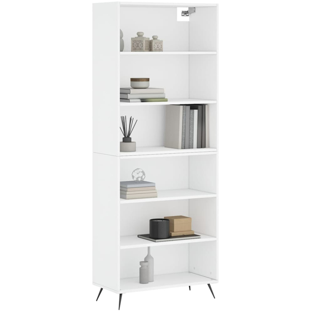 vidaXL 6 Shelf White Highboard Image 3