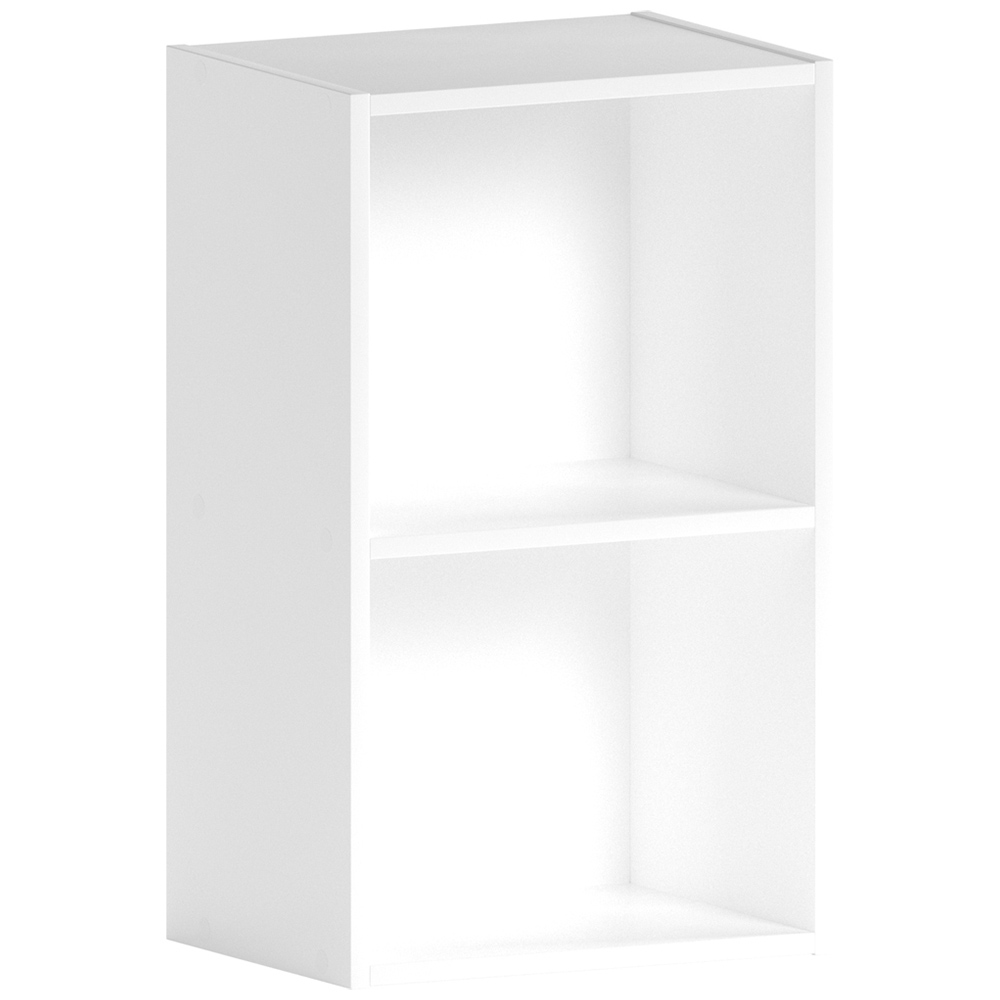 Vida Designs Oxford 2 Shelf White Cube Bookcase Image 2
