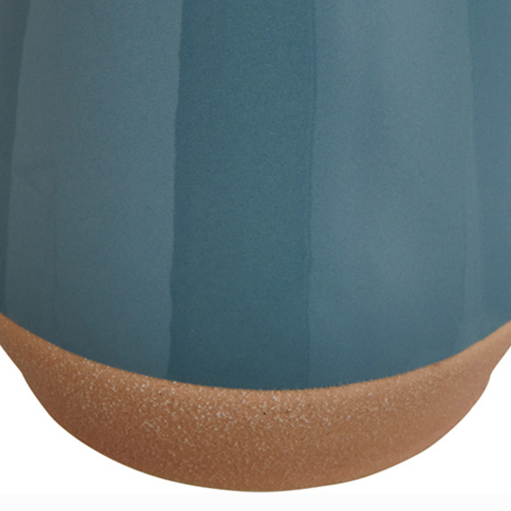 Wilko Blue Curved Vase Image 6
