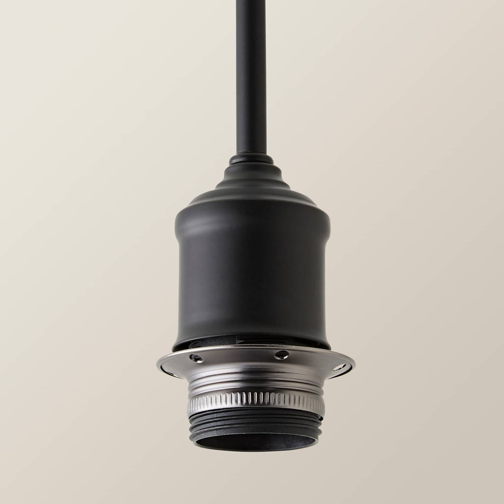 ValueLights Shaw Matt Black Adjustable Drop Ceiling Pendant Light Fitting Image 3