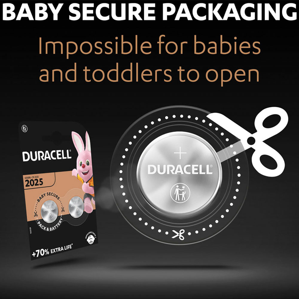 Duracell Specialty CR2025 4 Pack Lithium Cell Coin Batteries | Wilko