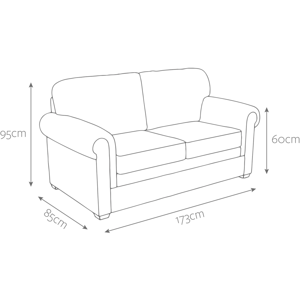 Jay-Be Heritage 2 Seater Brushed Twill Admiral Sofa Bed with e-Pocket Mattress Image 8