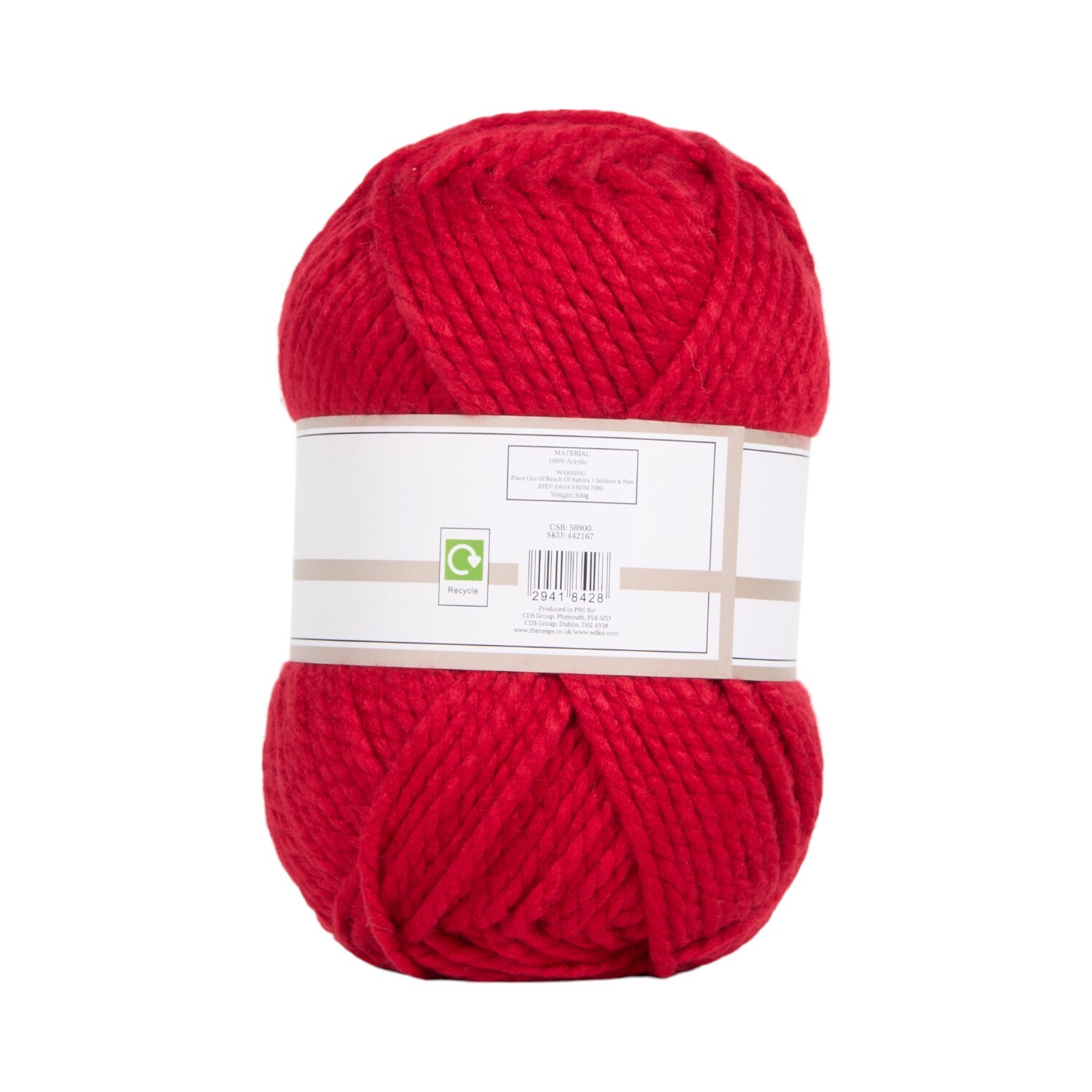 Autumn Thick Knit Yarn Burgundy Image 2