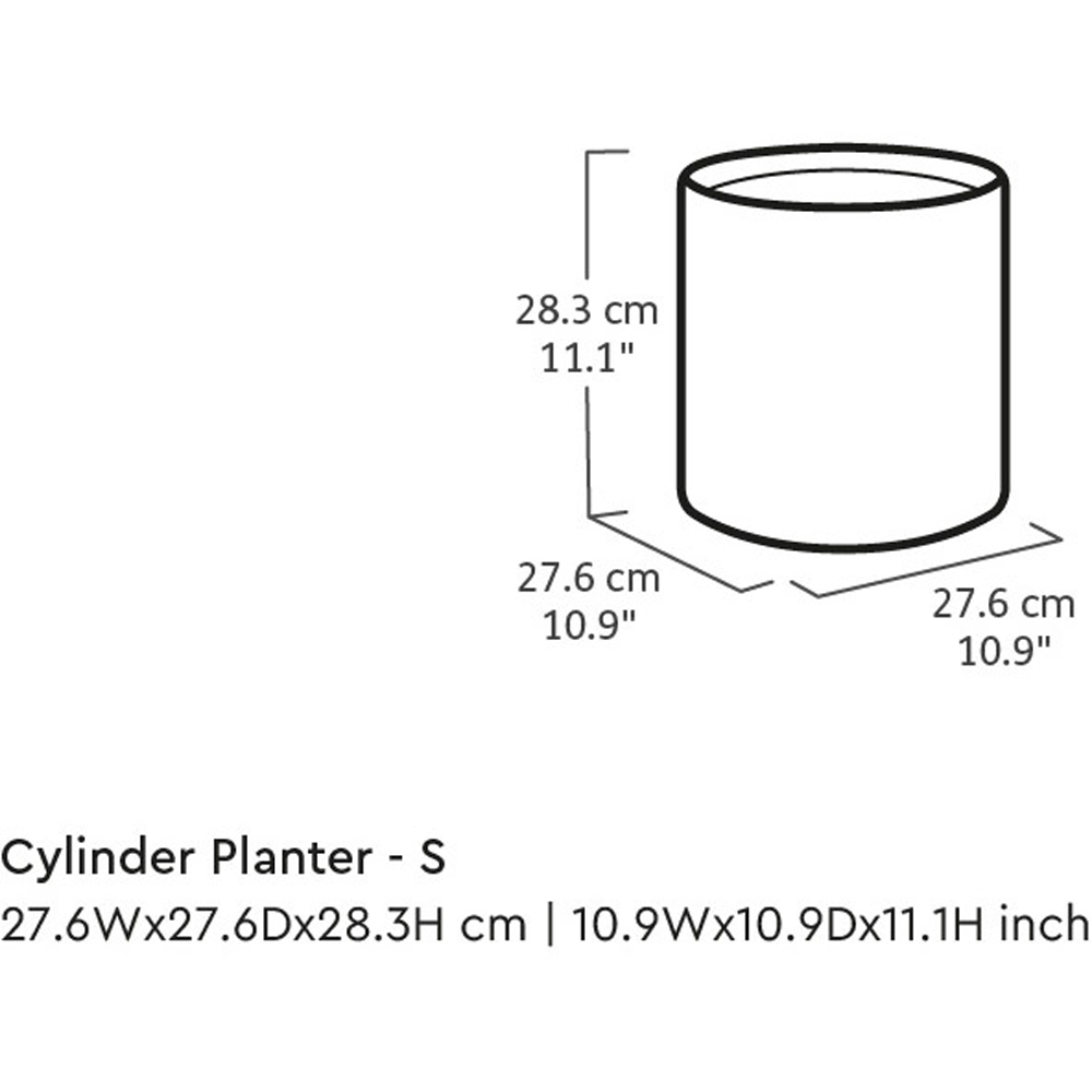 Keter 3 Piece Graphite Rattan Effect Cylinder Planter Set Image 4