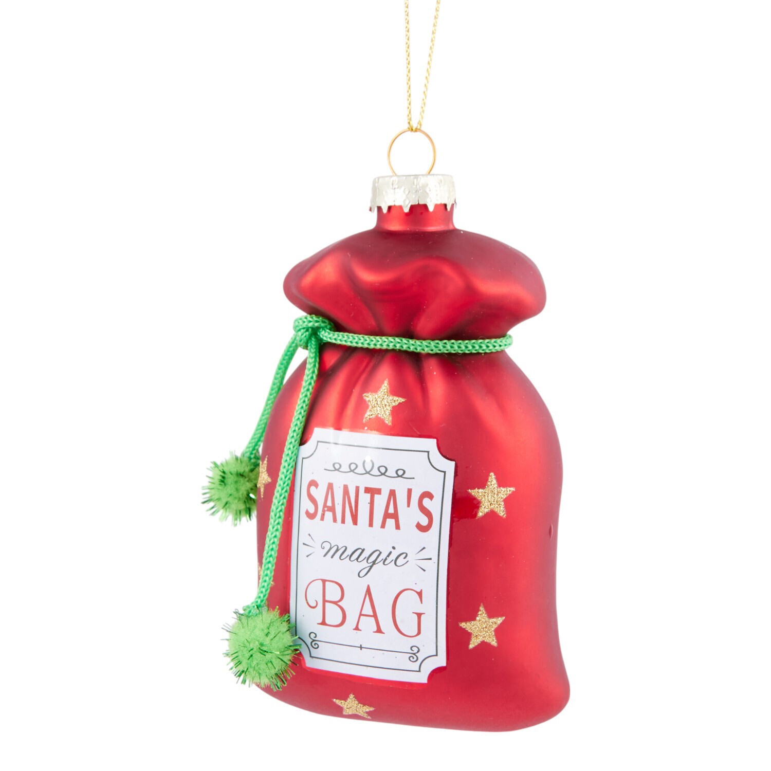 Santa's Magic Bag Tree DecorationRed Image 3