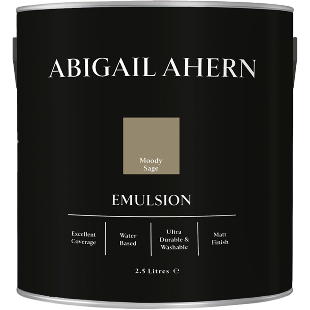 Abigail Ahern Walls and Ceilings Moody Sage Emulsion Paint 2.5L Image 2