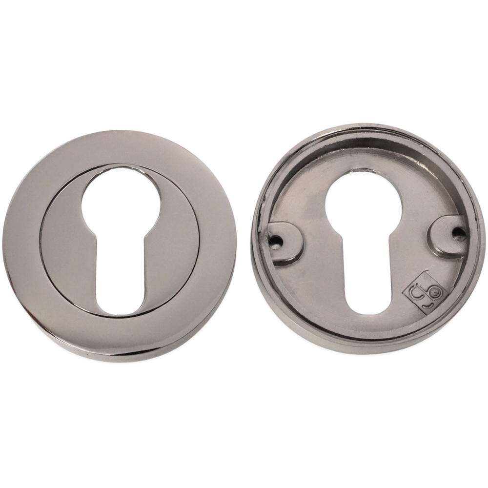 Spira Brass Black Nickel Euro Profile Escutcheon 2 Pack Image 3