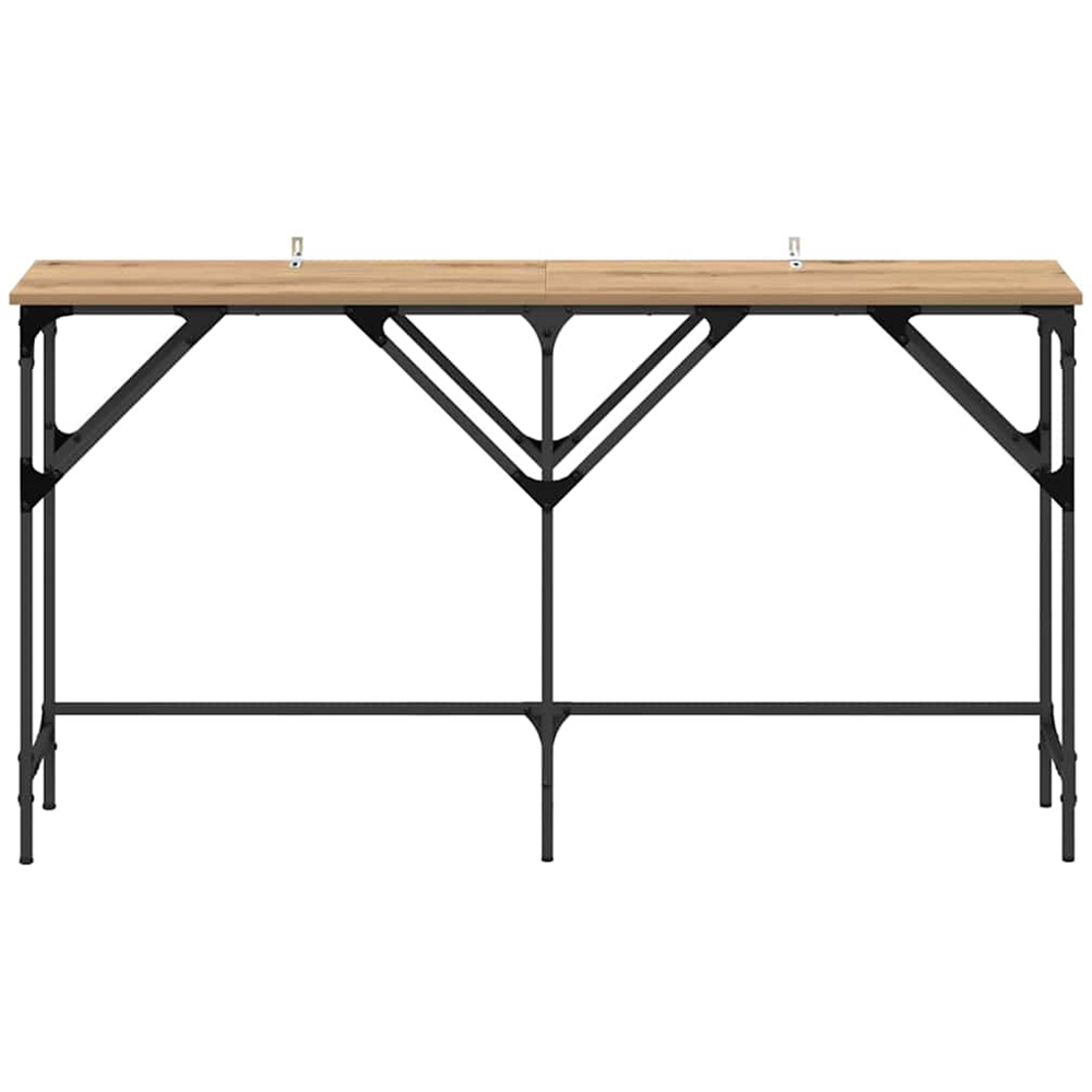vidaXL Brown Industrial Style Console Table Image 5