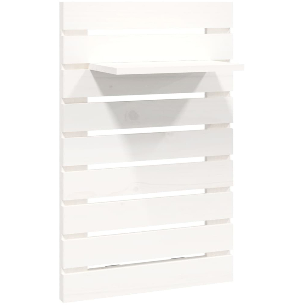 vidaXL White Adjustable Wall-Mounted Bedside Shelf Set of 2 Image 4