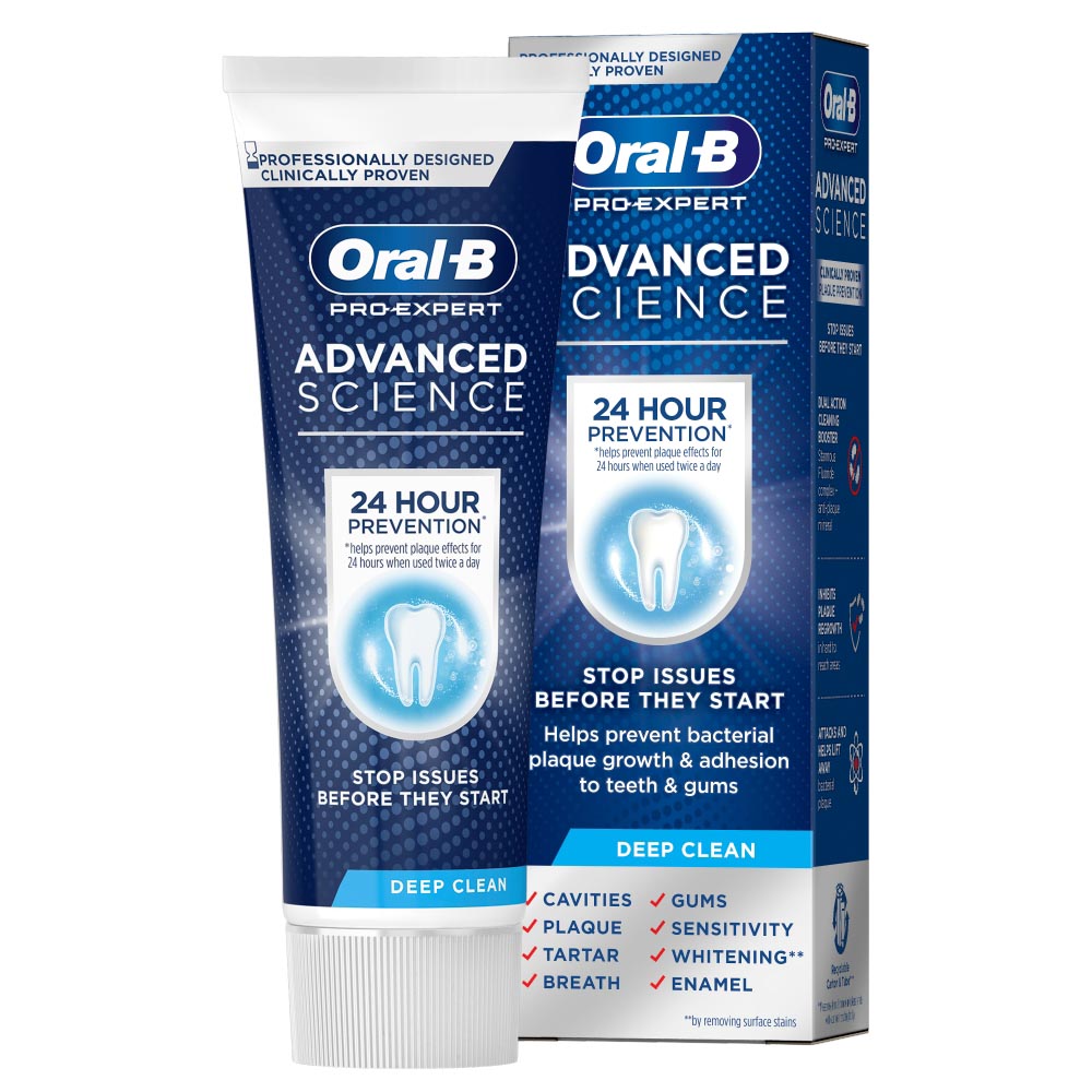 OralB ProExpert Advanced Science Deep Clean Toothpaste 75ml Wilko