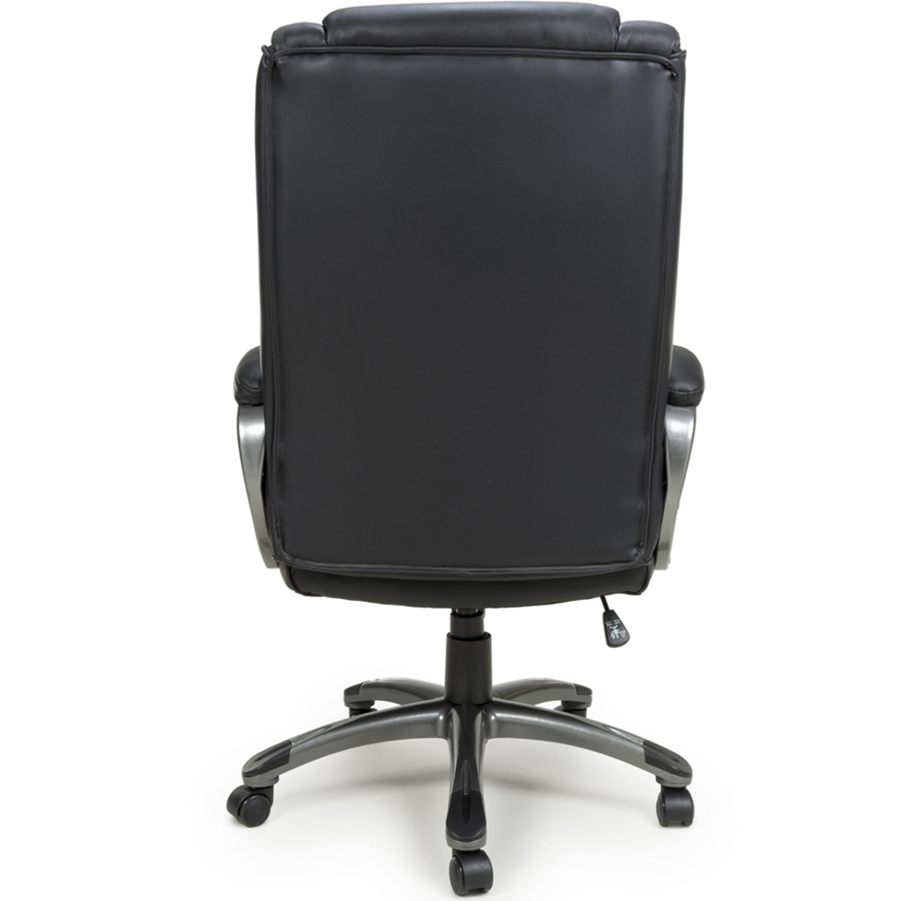 wilko Regent Black Executive Leather-Faced Office Chair Image 6