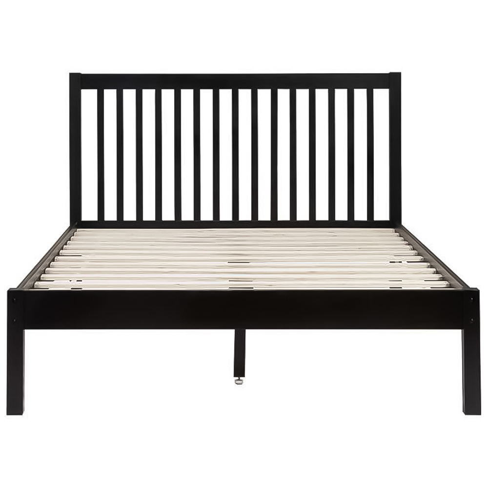 Nova King Size Black Solid Pine Bed Frame Image 3