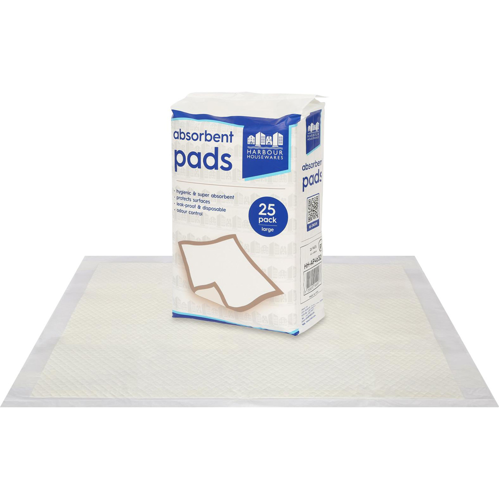 Harbour Housewares Disposable Incontinence Bed Pad 60 x 60cm 25 Pack Image 3