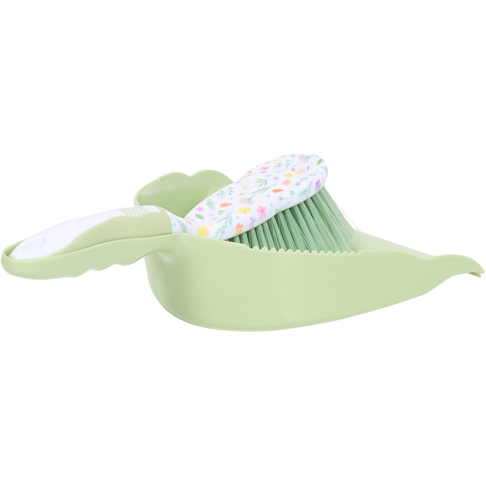 Wildflower Dust Pan and Brush Green Image 3