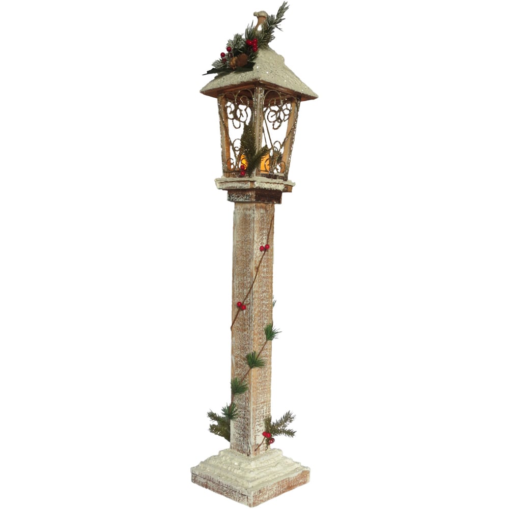 Flicker Candle Snowy Lantern - Multicolour Image 7