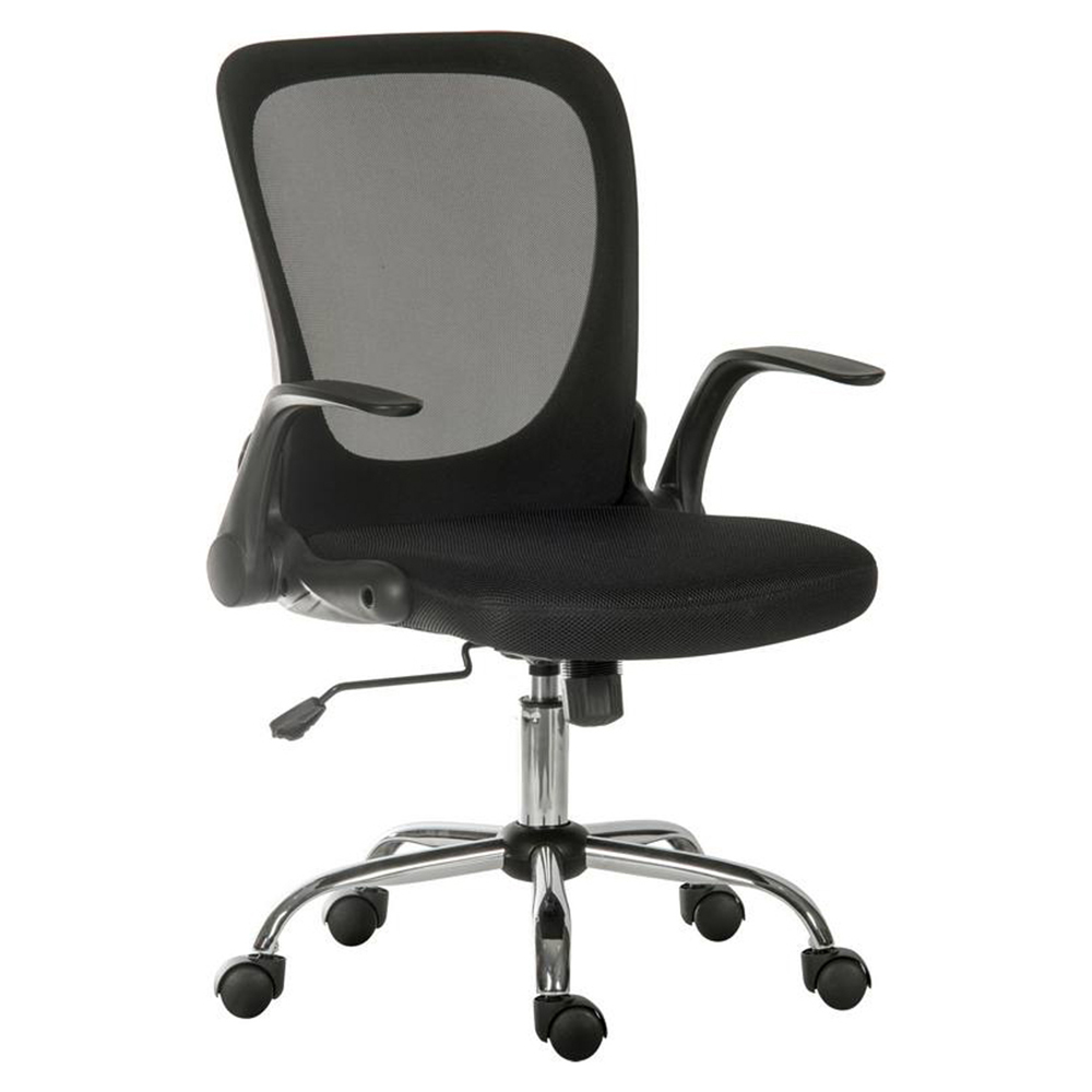 Teknik Black Mesh Swivel Office Chair Image 2