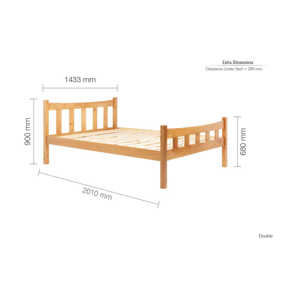 Miami Single Brown Bed Frame Image 9
