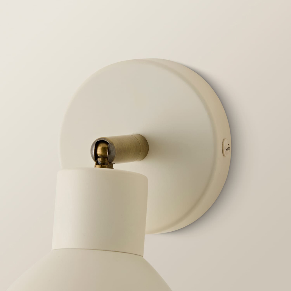 ValueLights Millie Cream Scallop Adjustable Wall Light and Bulb 2 Pack Image 5