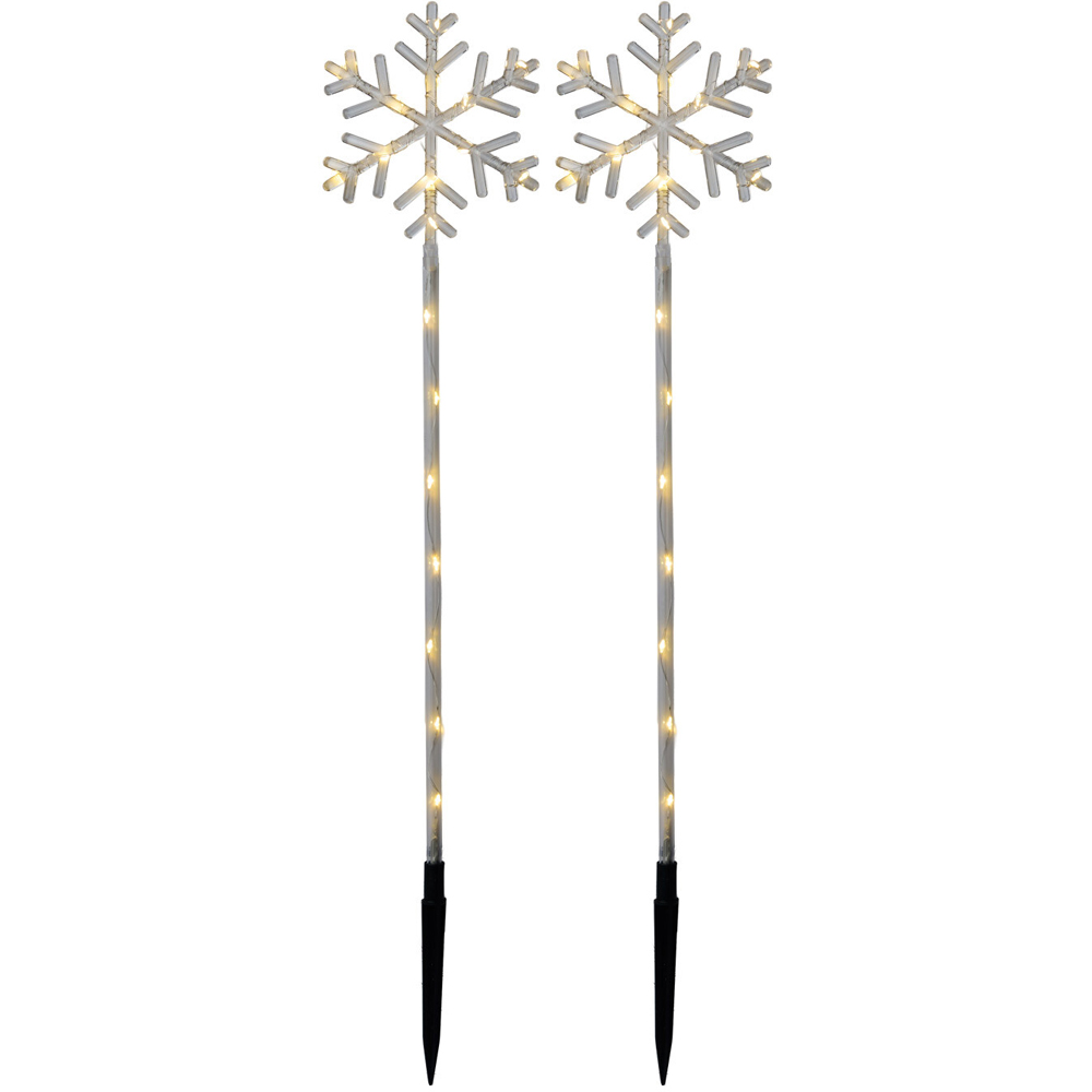 8 Piece Snowflake Stake Lights Image 3