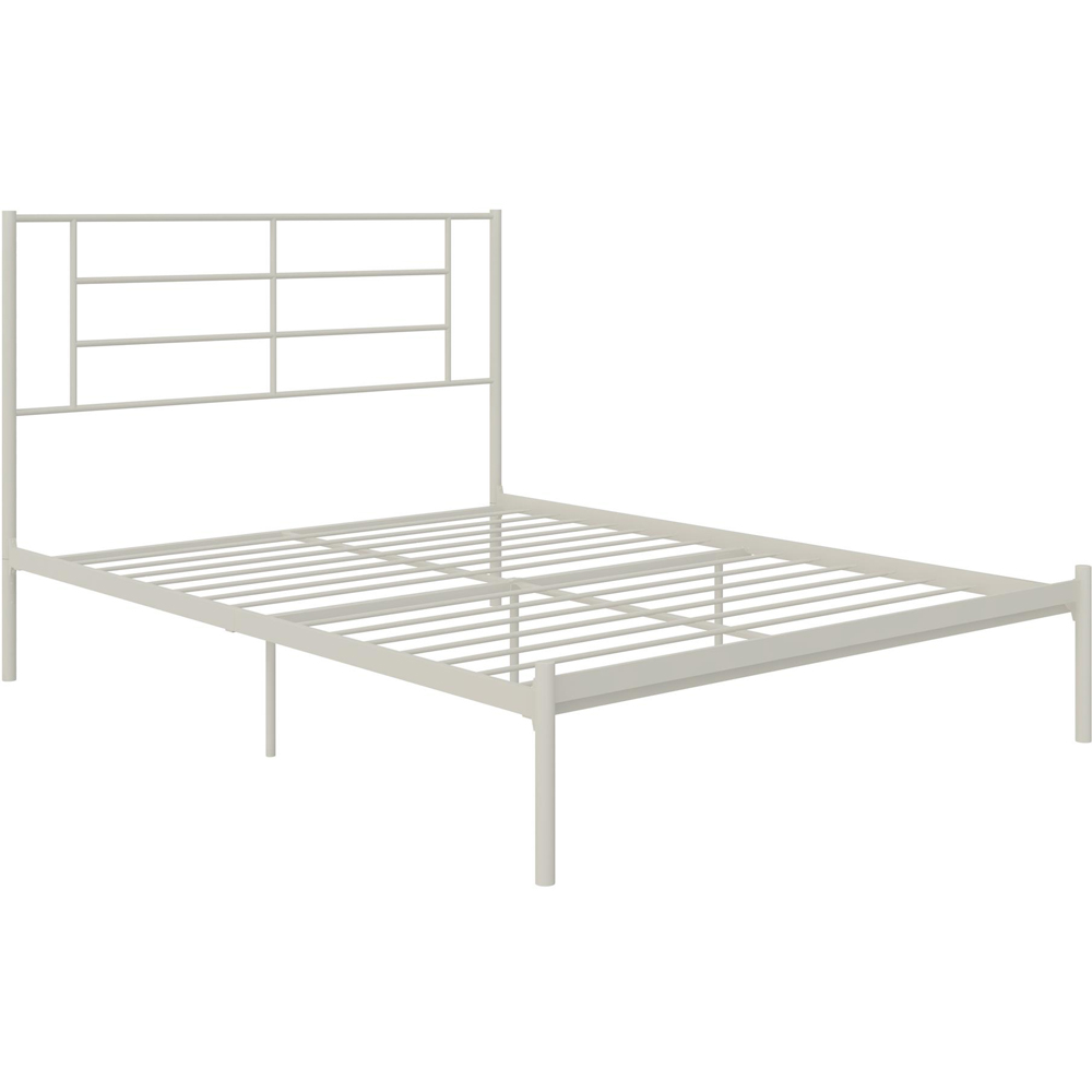 Dorel Jensen Double White Metal Bed Frame Image 2