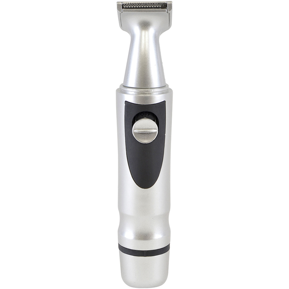 Paul Anthony Salon Pro 2-in-1 Silver Nose and Beard Trimmer with Nasal Trimming Head Image 3