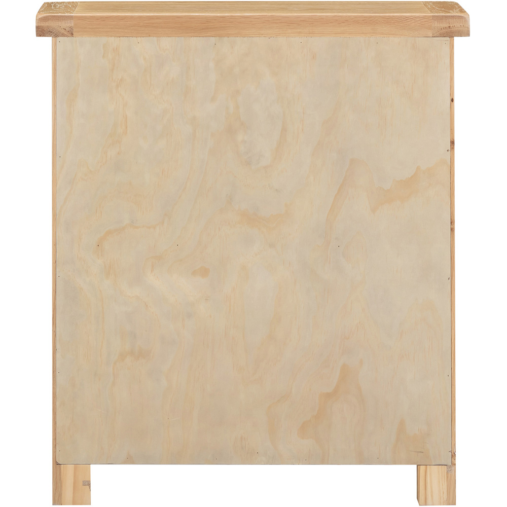 Seconique Windsor 2 Shelf Natural Oak Low Bookcase Image 4