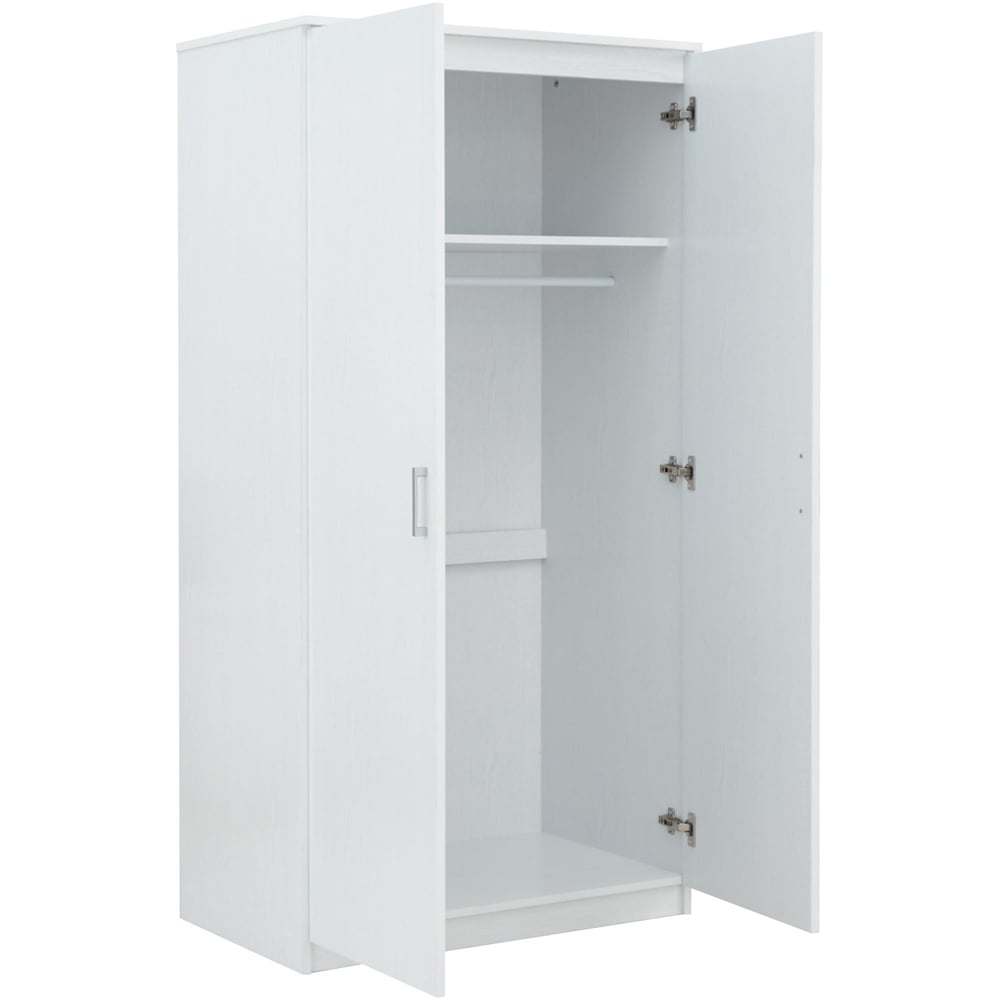 GFW Panama White 3 Piece Bedroom Furniture Set Image 4