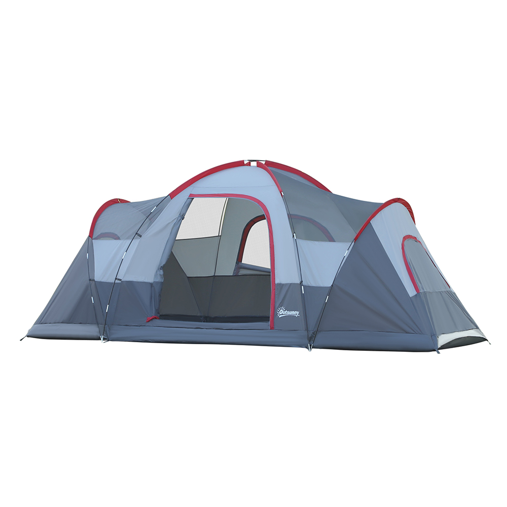 Outsunny 5-6 Person Camping Tent Grey Image 1